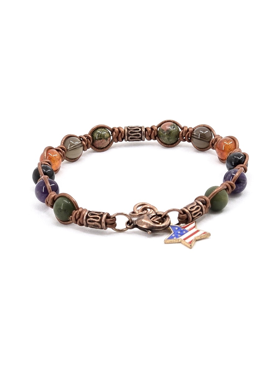 Acrostic Leather Bracelet - #310