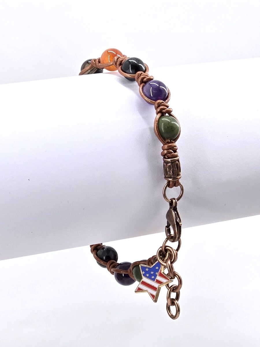 Acrostic Leather Bracelet - #310 - Image 2