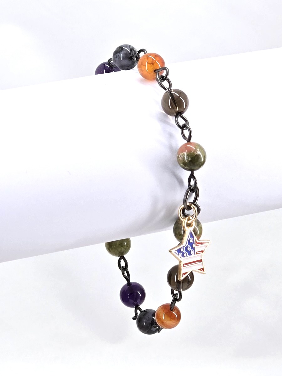 Acrostic Wire-wrapped Bracelet - #311 - Image 2